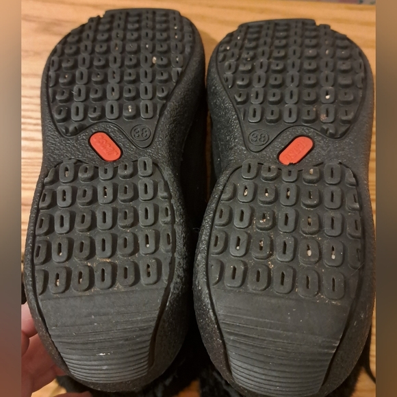 NWOT Oscar Black Rabbit Fur & Shearling Comfy Moccasin Ankle Boot Shoe SZ 7.5 - Picture 6 of 9